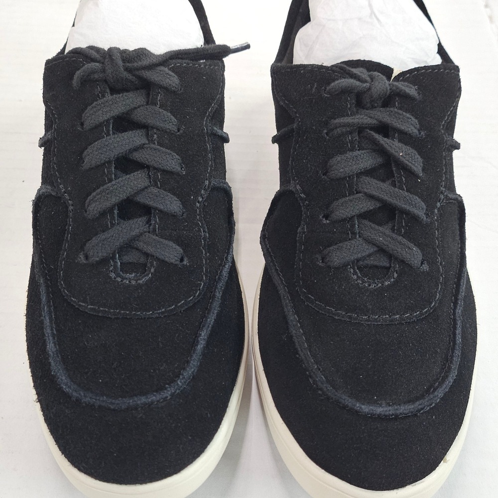 ED Ellen DeGeneres Akemi‎ Black Bucato Suede Low Top Sneakers Shoes ED-AKEMI 6M